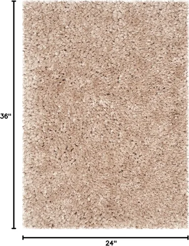 Vista 3 de SAFAVIEH Popcorn Shag Collection - Alfombra decorativa, 2 x 3 pies, beige, hecha a mano, 1.8 pulgadas de grosor, ideal para zonas de alto tráfico