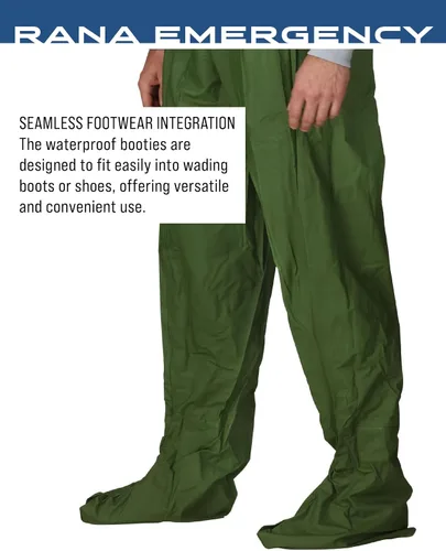 Vista 5 de FROGG TOGGS Men's Rana Emergency Waterproof Compact, Packable Chest Wader Portable waterproof chest wader, waterproof PVC, easy-pack storage bag