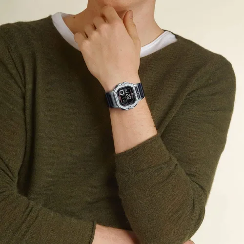 Vista 2 de Casio Iluminador LED Lap Memory 60 Batería de 10 años Reloj deportivo digital para hombre, 328.1ft, resistente al agua, temporizador de cuenta