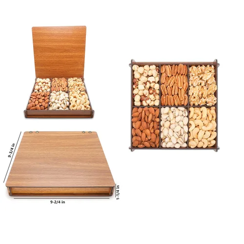 Vista 5 de Cestas de regalo de frutos secos gourmet de feliz cumpleaños para novios y novias – Mejores amigos – Cestas de regalo gourmet para esposo esposa