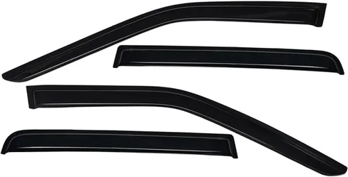 Vista 7 de Lightronic Visera de ventana de ventilación automática con clip extra duradero, compatible con Ford Explorer 2011-2019, protección UV, deflector