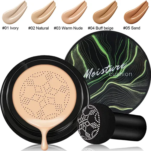 Vista 3 de Hilareco PHOERA Foundation, cojín de aire de cabeza de hongo, base natural CC crema, base de maquillaje PHOERA, cobertura completa, imprimación