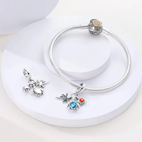 Vista 2 de Hapour Abalorios de plata de ley 925 para mamá, pulsera de abalorios, regalo para mujeres, madre, abuela, día de la madre