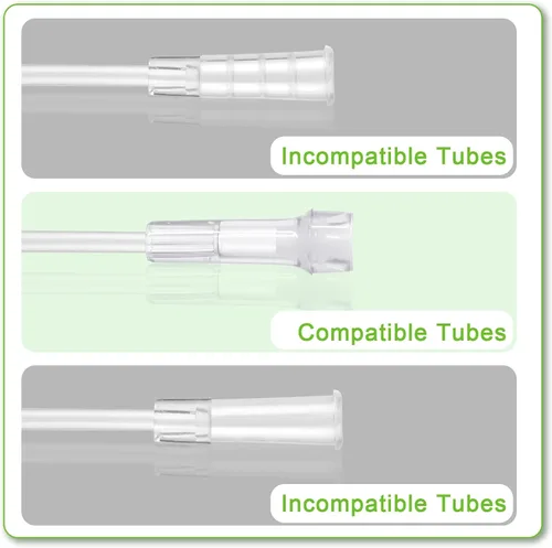 Vista 3 de YONCOZY Paquete de 10 conectores giratorios de tubos de oxígeno para tubos de oxígeno, conector de cánula de oxígeno, evita enredos del tubo