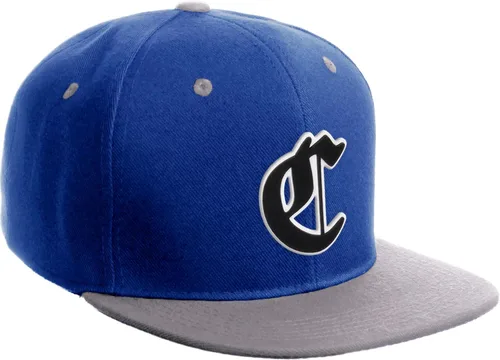 Vista 1700 de Daxton Gorra clásica con visera de billete plano con letras del alfabeto inglés antiguo de la A a la Z
