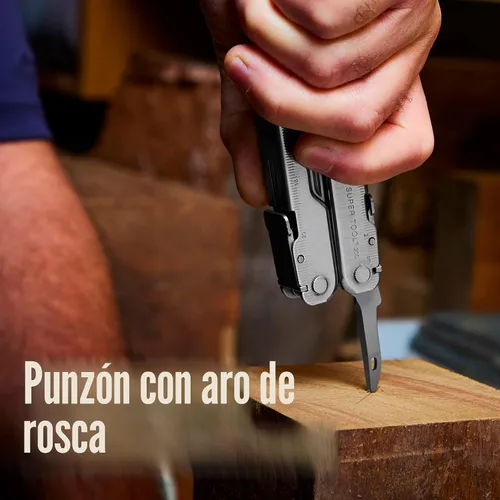 Vista 8 de Herramienta 300 multiusos Leatherman Super Tool, de acero inoxidable