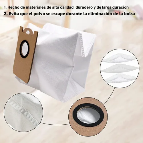 Vista 4 de Bolsas de polvo para iHome AutoVac Nova auto vacío robot vacío piezas