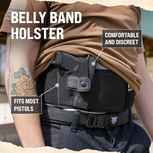 Vista 2 de We The People Holsters - Funda de banda abdominal universal para porte oculto