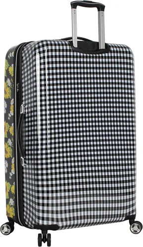 Vista 2 de Betsey Johnson - Maleta para equipaje (ABS + PC), diseño a cuadros de 30 pulgadas