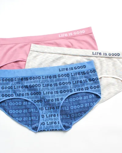 Vista 2 de Life is Good Ropa interior para mujer - Calzoncillos hipster sin costuras (paquete de 3)