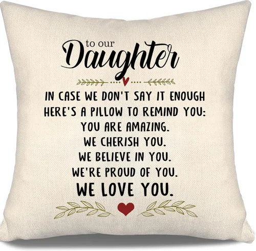 Vista 24 de En caso de que no lo diga lo suficiente aquí hay una almohada para recordarte que eres increíble, te aprecio, te quiero. Funda de almohada para tía