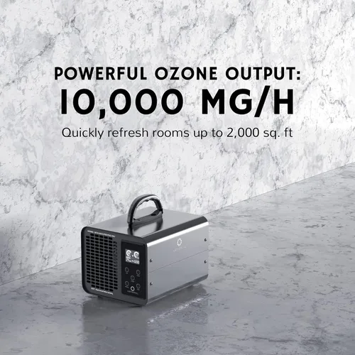 Vista 8 de Airthereal MA10K-PRO SMART WiFi Generador de Ozono - Ozonizador de Alta Capacidad de Producción de Ozono - Eliminador de Olores, Desodorante