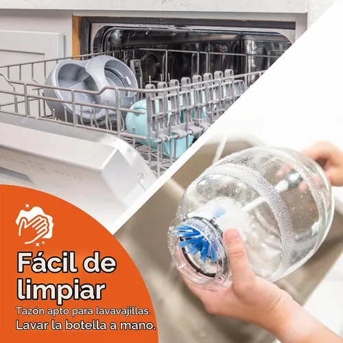Vista 4 de Comedero Petmate rellenable con protección antibacteriana Microban Azul pavo real perla