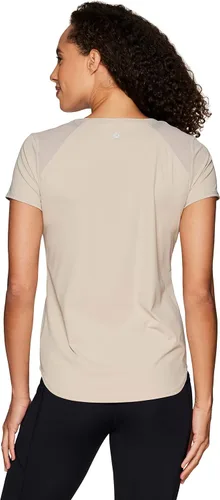Vista 2 de RBX Active - Camiseta de entrenamiento de manga corta para mujer, de malla ventilada
