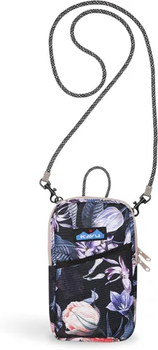 Vista 4 de KAVU Essential Case - Cartera cruzada con cremallera y correa de cuerda Cielo Oscuro Ikat