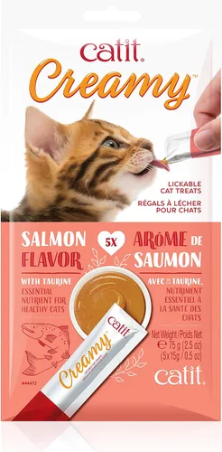 Vista 9 de Catit Creamy - Paquetes personalizados de golosinas para gato que puede lamer