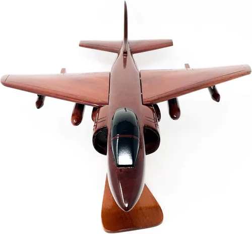 Vista 5 de AV8B Harrier Avión Modelo de Madera