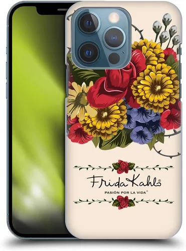 Vista 9 de Head Case Designs Funda rígida con licencia oficial de Frida Kahlo Blooms Red Florals compatible con Apple iPhone 13 Pro