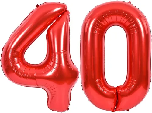 Vista 122 de Toniful - Globos de helio grandes de números del 0 al 9 de 40 pulgadas, color negro, globos digitales de número 0, globos de papel de aluminio