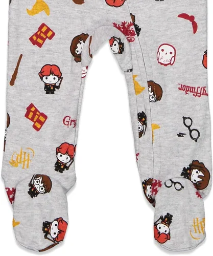 Vista 7 de Harry Potter Paquete de 2 overoles con cremallera para bebé recién nacido a bebé