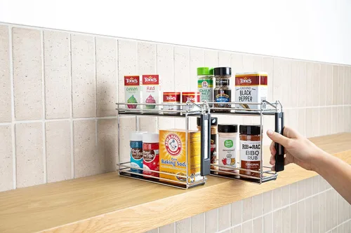 Vista 8 de Nifty Solutions Spice Caddy - Juego de dos, cromado
