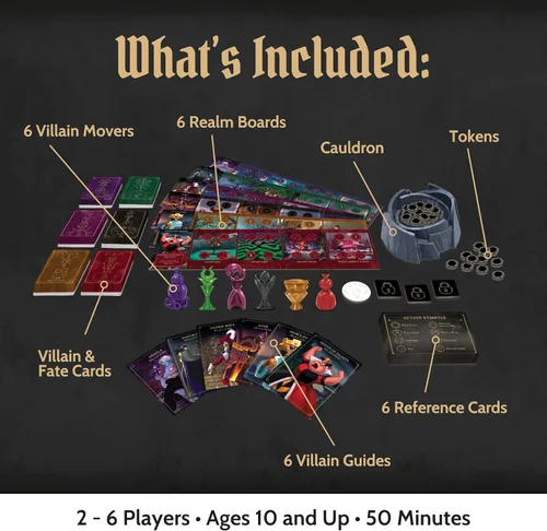 Vista 3 de Ravensburger Disney Villainous Juego de mesa de estrategia para mayores de 10 años - Ganador del premio Toty Game of The Year 2019