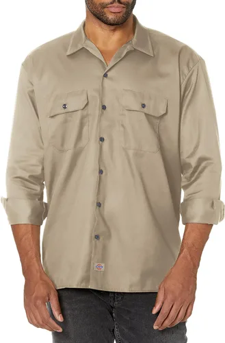 Vista 30 de Dickies Camisa de trabajo de manga larga para hombre Air Force Blue V1