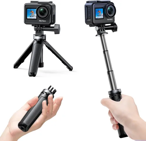 Vista 3 de AKASO Brave 4 4K30fps 20MP Cámara de acción WiFi con mini trípode Selfie Stick
