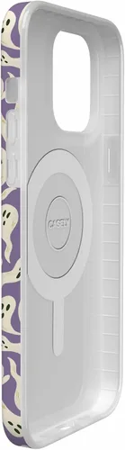 Vista 5 de Casely Funda para iPhone 14 Pro Max All Boo'd Up Fantasma púrpura Compatible con MagSafe Diseño clásico ultrafino