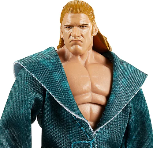 Vista 4 de WWE Elite Collection Paquete de 2: figuras de acción Triple H & Chyna de 6 pulgadas con 2 juegos de manos intercambiables y accesorios