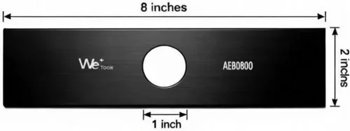 Vista 3 de AEB0800 Cuchilla de repuesto para bordeadora EGO 56V modelos EA0800/ME0801/ME0800, negro (paquete de 2)