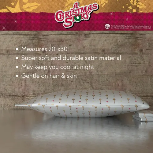 Vista 3 de Franco Collectibles Funda de almohada estándar de satén sedoso de belleza, 20 x 30 pulgadas, cabello y piel, festividades, lampara de pierna de Una