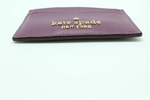 Vista 4 de Kate Spade New York Tarjetero delgado pequeño Staci, Pastel de ciruela, Tarjetero