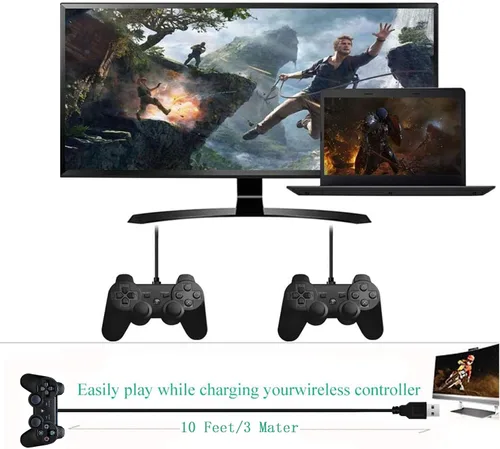 Vista 5 de DTOL PS3 Controller Charger Cable Ring Mini USB Data Charging Cord for PS Move PlayStation 3 Wireless Controller, TI84 Plus CE, Digital Camera 10ft