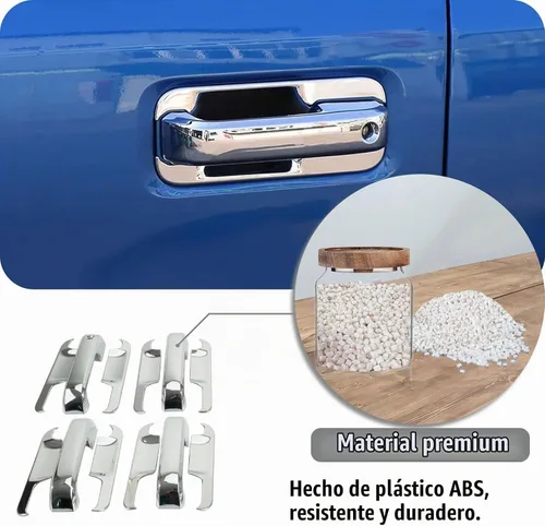 Vista 5 de AUCERAMIC Cubierta de manija de puerta cromada para Ford F150 2015-2020