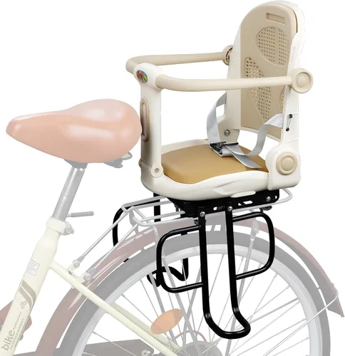 Vista 12 de Asiento trasero de bicicleta para niños, asiento trasero de bicicleta para niños, asiento de bicicleta para adultos para bebés de 6 meses a 6 años