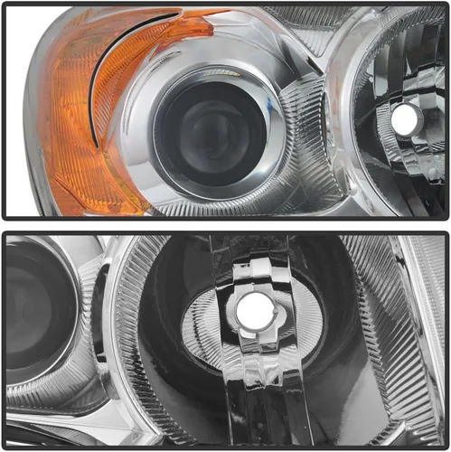 Vista 3 de ACANII - Faros de proyector para Toyota RAV4 RAV-4 2009 2010 2011 2012, lámparas para lado del conductor y del pasajero
