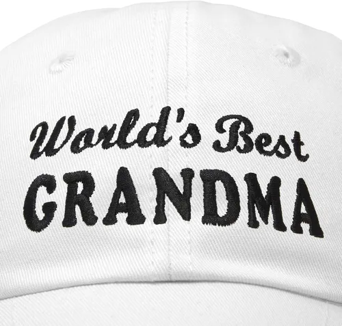 Vista 3 de DALIX Worlds Best Grandma Hat Gift Gorra de algodón bordado