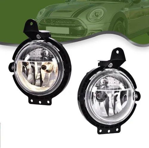 Vista 11 de G-PLUS Faros antiniebla compatibles con BMW Serie 3 E46 2000-2003 M3/M5 (Serie 330 con ZHP y M-Tech Front Aero paquete solamente) BM2592122 Lente