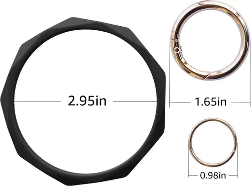 Vista 8 de Llavero pulsera de silicona para mujeres y niñas en forma de diamante