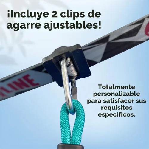 Vista 4 de Slackers Ninjaline – Kit de introducción de 36 pies – Incluye 7 accesorios para colgar – El mejor equipo de entrenamiento de guerrero ninja