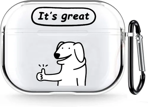 Vista 22 de Funda transparente para AirPods de 2ª generación de 1ª generación, diseño de gatito kawaii para mujeres, hombres y niños, funda de carga de TPU
