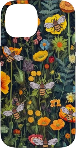 Vista 4 de Bees and Wildflowers Funda para iPhone 17