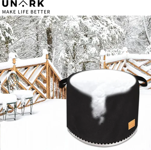 Vista 4 de Cubierta Redonda para Hoguera para Ranger de 15 Pulgadas Cubierta Impermeable Accesorios Ranger de 15 Pulgadas Exterior Resistente Impermeable