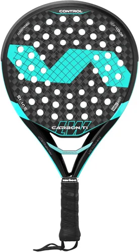 Vista 2 de Varlion LW Carbon Ti - Raqueta de pádel - Forma redonda para un máximo control - EVA Softcore, marco de carbono y fibra de vidrio, perforación