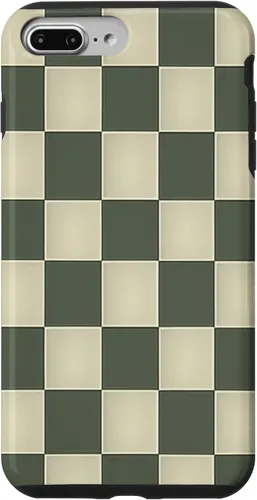 Vista 12 de Funda para iPhone 11 Pro Max con patrón de tablero de ajedrez verde salvia