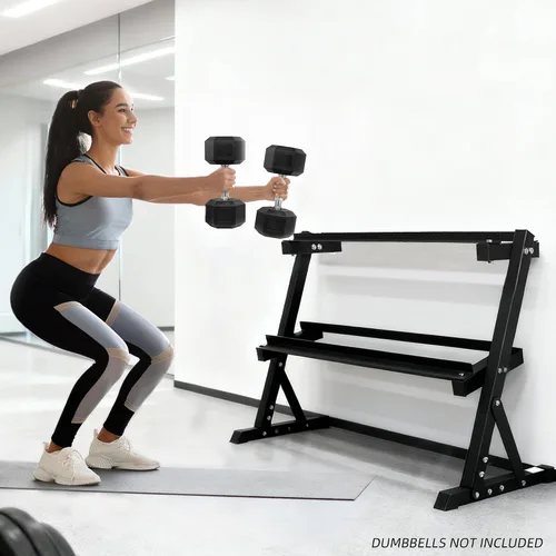 Vista 4 de BalanceFrom Soporte de pesas multifuncional para gimnasio en casa