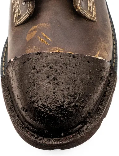 Vista 8 de Leather Hero Protector de botas de trabajo con cepillo para botas de trabajo con refuerzo de puntera - da vida extra a tus botas, 3 onzas