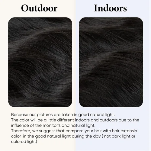 Vista 3 de SARLA Extensión de Cabello con Alambre Invisible con 3 Clips Pieza de Cabello Sintética Corta de Ondas de Playa Diadema Transparente Ajustable