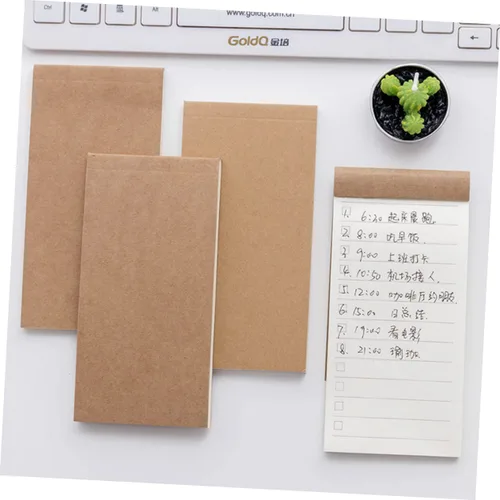 Vista 8 de Abaodam 4pcs Notebooks for Work Blank Notebook Pocket Notebooks Note Books for Korean Stationery Korean Notebook Work Notebook Pocket Size Notebook